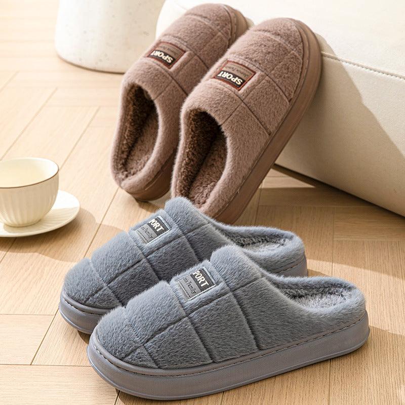 Plaid Cotton Slippers für Männer - Snooze Soles