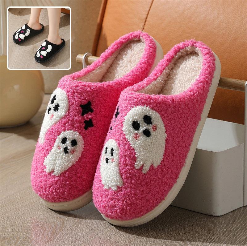 Halloween Cartoon Ghost Hausschuhe - Snooze Soles