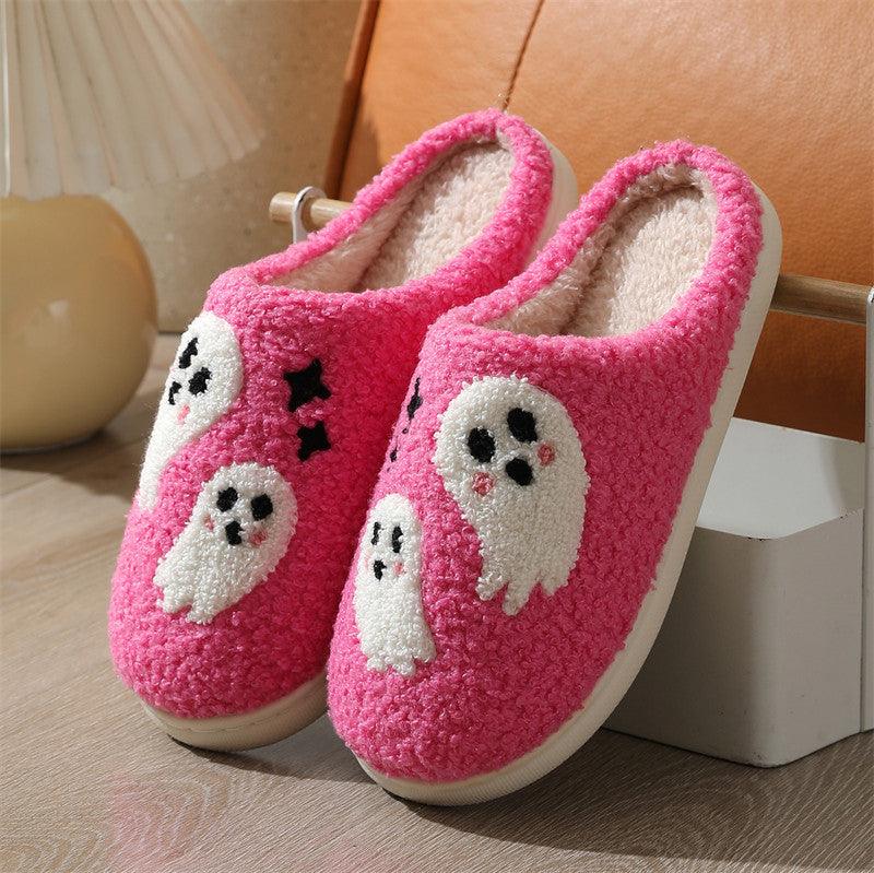 Halloween Cartoon Ghost Hausschuhe - Snooze Soles