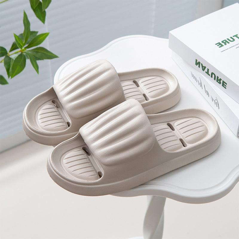 Hausschuhe mit einfarbigem Streifen Design - Snooze Soles